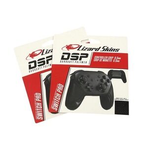 2 Pack Lizard Skins DSP Controller Grip Switch Pro Jet Black 0.5mm NEW